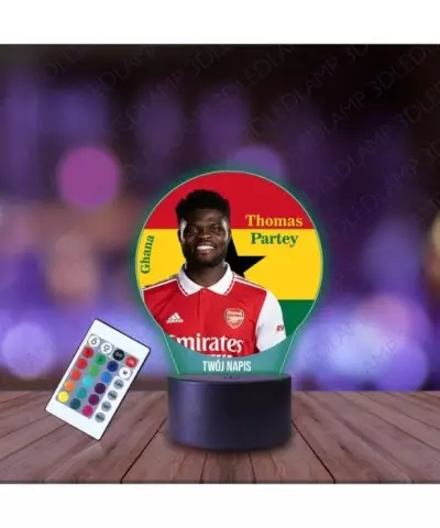 Lampka Nocna 3D LED LAMP z Nadrukiem Mundial Ghana