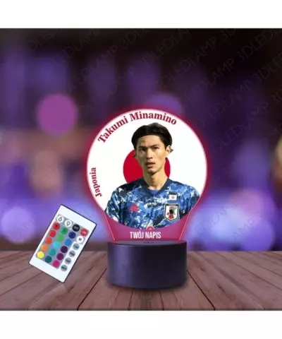 Lampka Nocna 3D LED LAMP z Nadrukiem Mundial Japonia