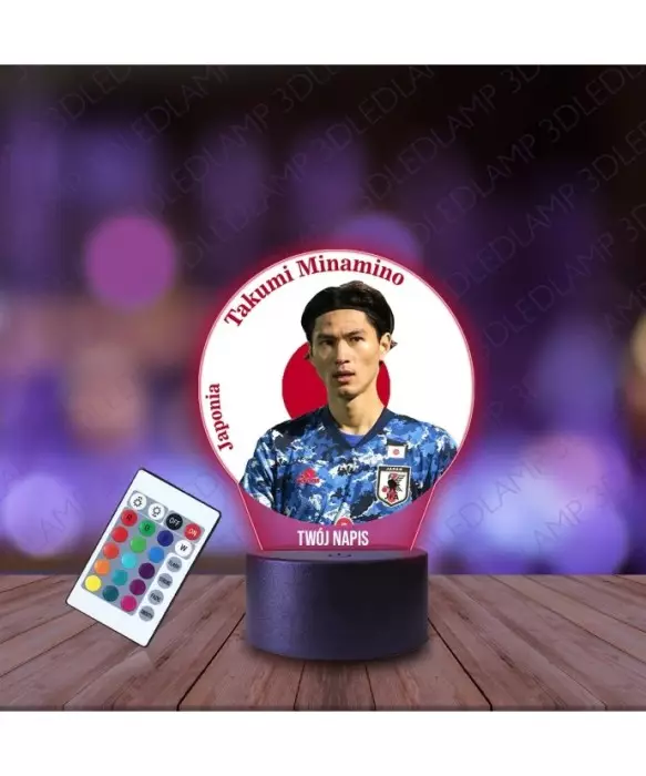 Lampka Nocna 3D LED LAMP z Nadrukiem Mundial Japonia