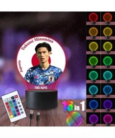 Lampka Nocna 3D LED LAMP z Nadrukiem Mundial Japonia