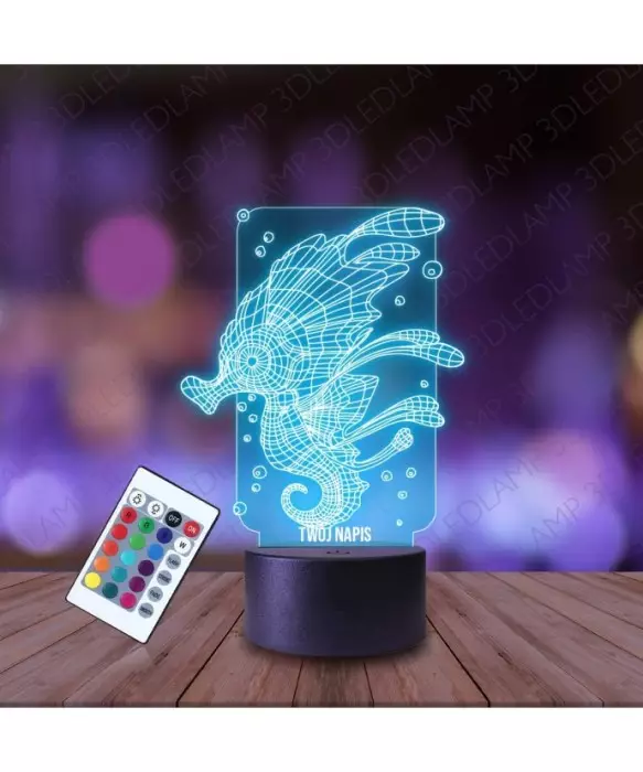 Lampka Nocna 3D LED LAMP Konik Morski