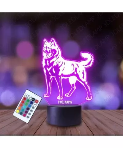 Lampka Nocna 3D LED LAMP Wilk Owczarek