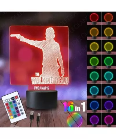 Lampka Nocna 3D LED LAMP Rick The Walking Dead