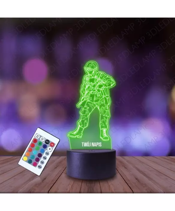 Lampka Nocna 3D LED LAMP Żołnierz