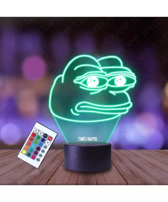 Lampka Nocna 3D LED LAMP Żaba Pepe Mem