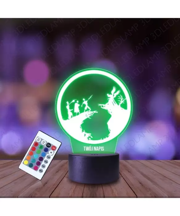 Lampka Nocna 3D LED LAMP Harry Potter Insygnia Śmierci