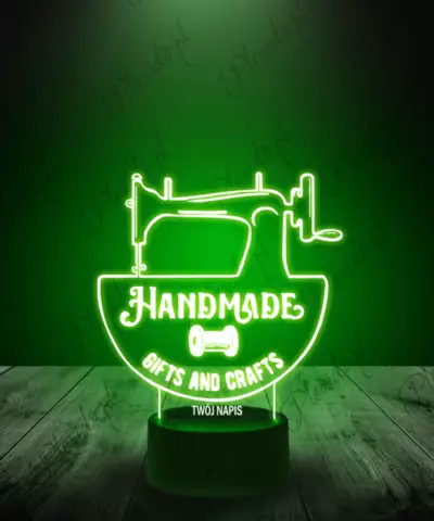 lampka_led_3d_plexido_zakład_krawiecki_maszyna