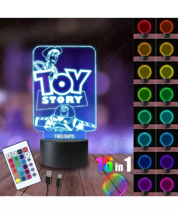 Lampka Nocna 3D LED LAMP Toy Story