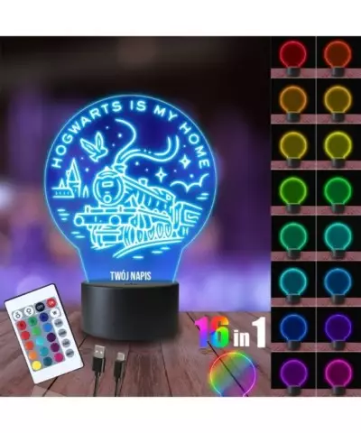 Lampka Nocna 3D LED LAMP Harry Potter Hogwart Lokomotywa
