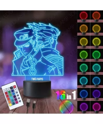 Lampka Nocna 3D LED LAMP Jojo's Bizzare Adventure Jutaro Kuro