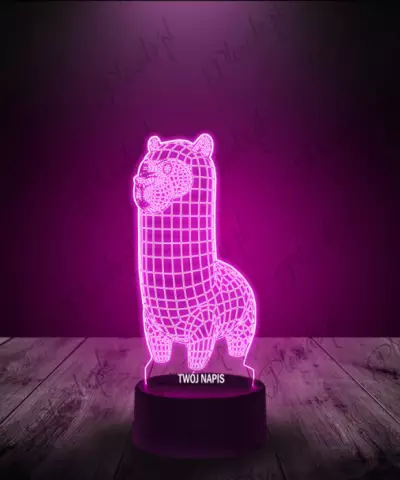 Lampka LED 3D Plexido Alpaka - 1