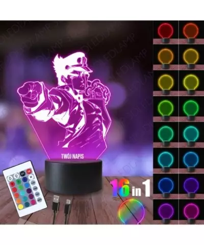 Lampka Nocna 3D LED LAMP Jojo's Bizzare Adventure