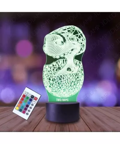 Lampka Nocna 3D LED LAMP Dinozaur Jajko