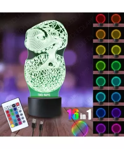 Lampka Nocna 3D LED LAMP Dinozaur Jajko
