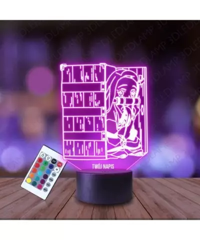 Lampka Nocna 3D LED LAMP Demon Slayer Nezuko
