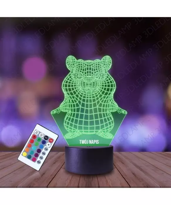 Lampka Nocna 3D LED LAMP Chomik Syryjski