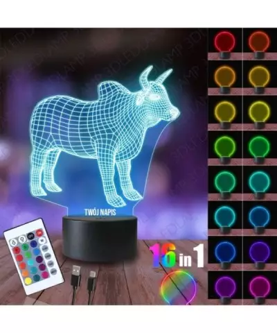 Lampka Nocna 3D LED LAMP Byk