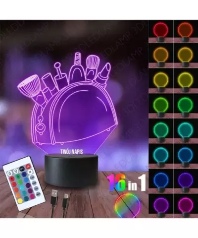 Lampka Nocna 3D LED LAMP Kosmetyczka