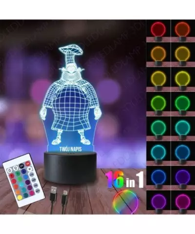 Lampka Nocna 3D LED LAMP Kucharz
