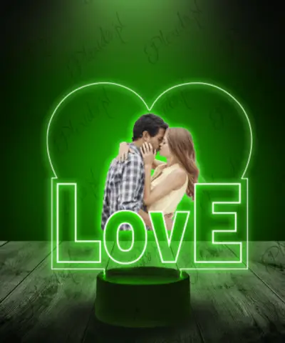 Lampka LED 3D Plexido Prezent na Walentynki Napisy - 3