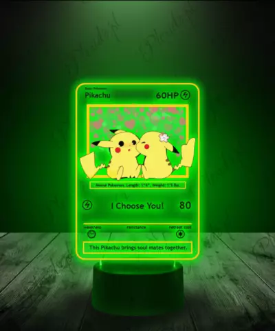 Lampka LED 3D Plexido Prezent na Walentynki Pikachu Wybieram Cię - 2