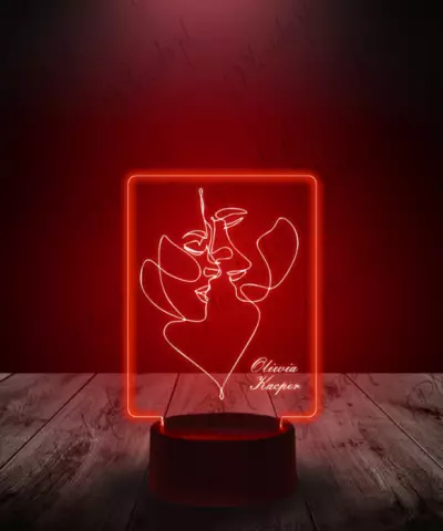 lampka_led_3d_plexido_prezent_na_walentynki_lineart_pocałunek