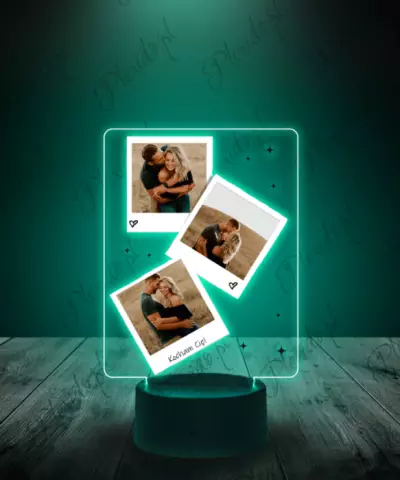 Lampka LED 3D Plexido Prezent na Walentynki Polaroid - 2