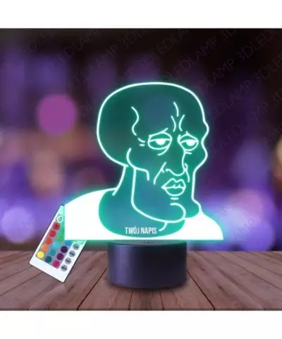 Lampka Nocna 3D LED LAMP Squidward Mem