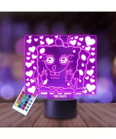 Lampka Nocna 3D LED LAMP SpongeBob Mem