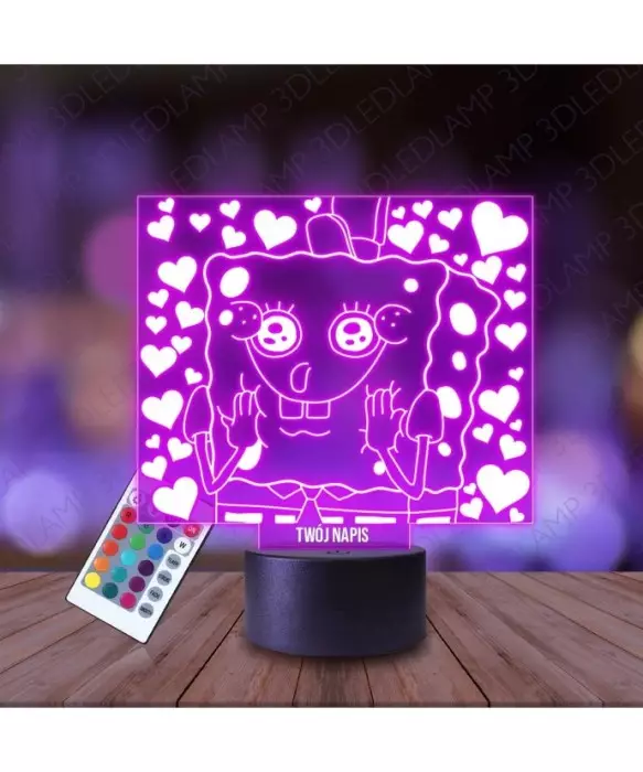 Lampka Nocna 3D LED LAMP SpongeBob Mem