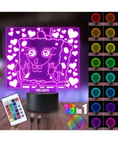 Lampka Nocna 3D LED LAMP SpongeBob Mem