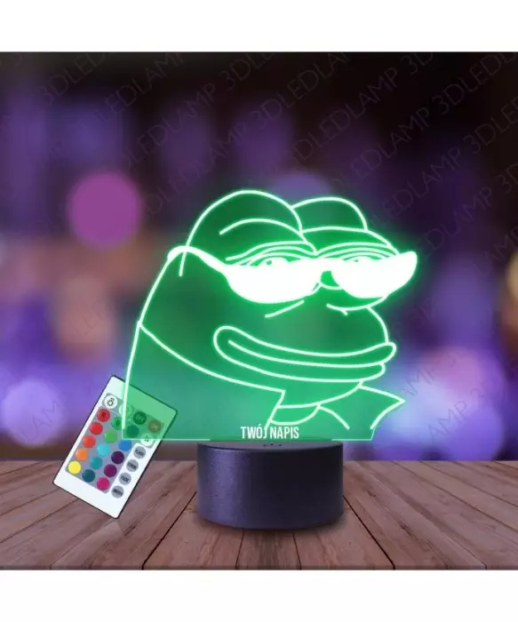 Lampka Nocna 3D LED LAMP Memy Żaba Pepe