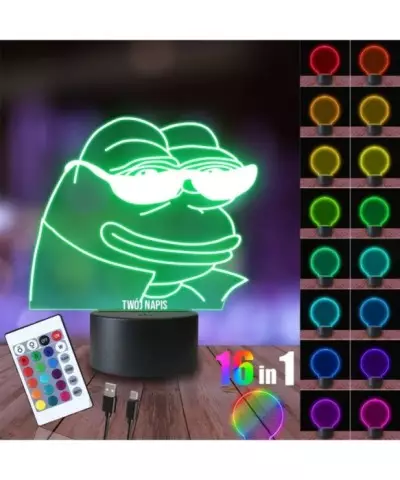 Lampka Nocna 3D LED LAMP Memy Żaba Pepe