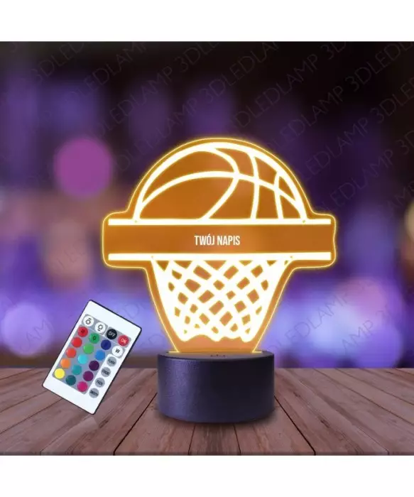Lampka Nocna 3D LED LAMP Piłka Do Koszykówki
