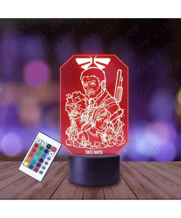 Lampka Nocna 3D LED LAMP The Last of Us Lou