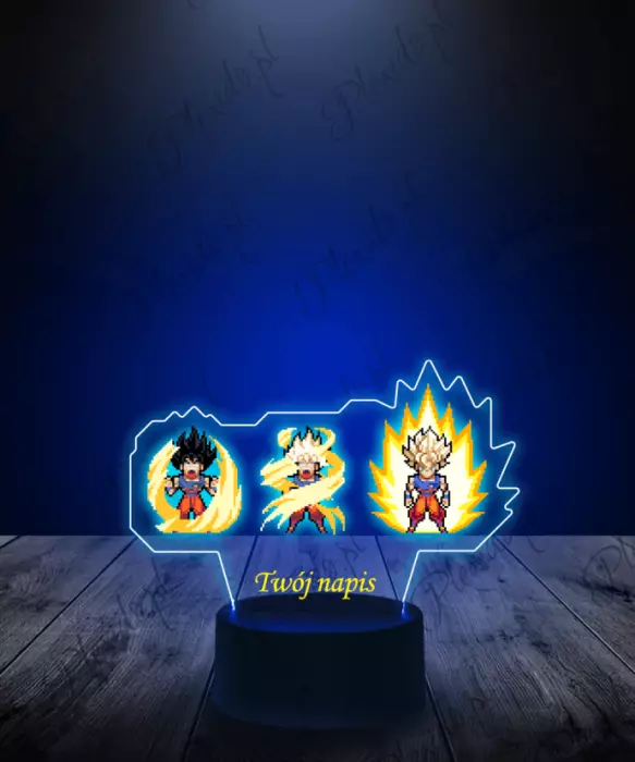 lampka_led_3d_plexido_z_nadrukiem_goku_super_transformacja