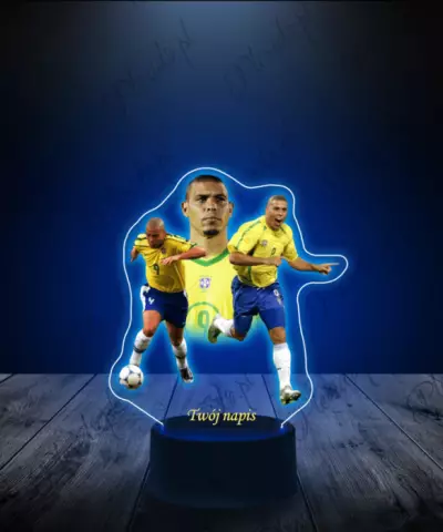Lampka LED 3D Plexido z Nadrukiem Ronaldo Luis Nazario - 3