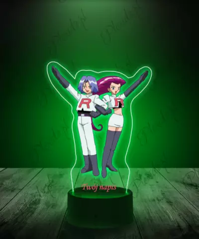 Lampka LED 3D Plexido z Nadrukiem Team Rocket - 1