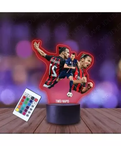 Lampka Nocna 3D LED LAMP z Nadrukiem Zlatan Ibrahimowić
