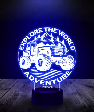 lampka_led_3d_plexido_samochód_podróż