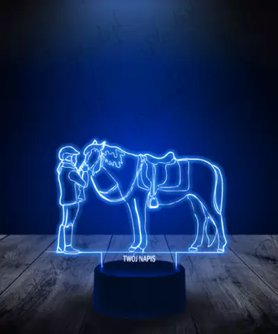 lampka_led_3d_plexido_jeździectwo