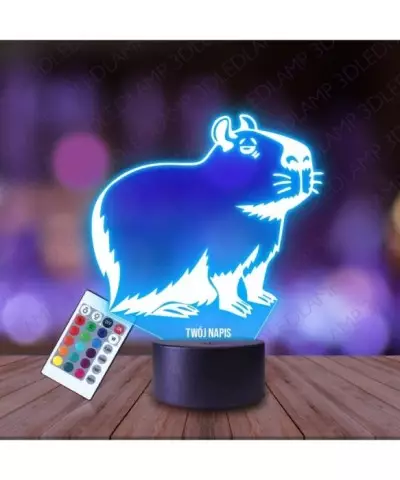 Lampka Nocna 3D LED LAMP Kapibara