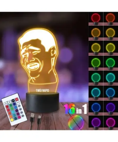 Lampka Nocna 3D LED LAMP Bitch Please Mem