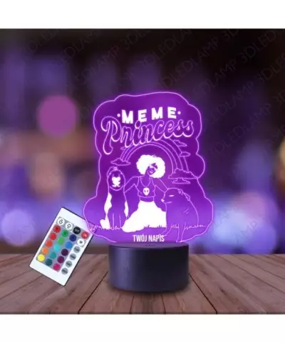 Lampka Nocna 3D LED LAMP Meme Princess Mem