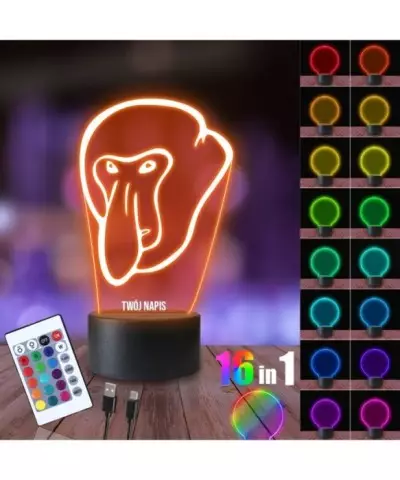 Lampka Nocna 3D LED LAMP Janusz Nosacz Mem