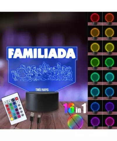Lampka Nocna 3D LED LAMP Familiada