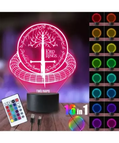 Lampka Nocna 3D LED LAMP Władca Pierścieni Miecz