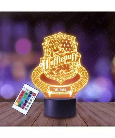 Lampka Nocna 3D LED LAMP Hufflepuff HP