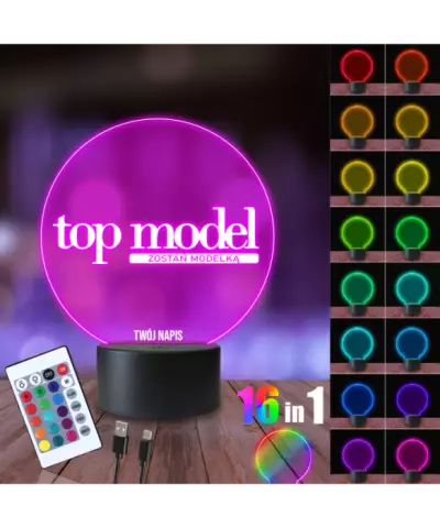 Lampka Nocna 3D LED LAMP Top Model