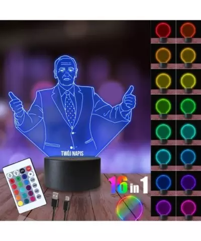 Lampka Nocna 3D LED LAMP Karol Familiada